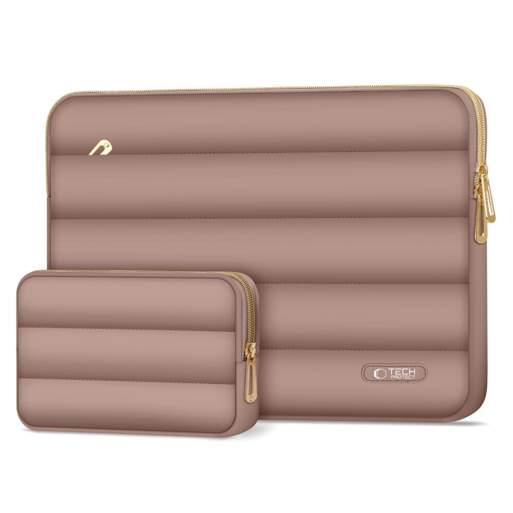Tech-Protect Puffy 15-16" taske til bærbar computer - brun