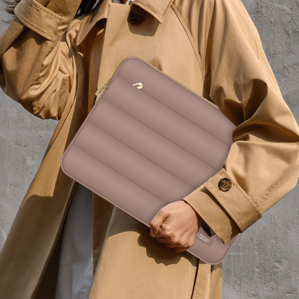 Tech-Protect Puffy 15-16" taske til bærbar computer - brun