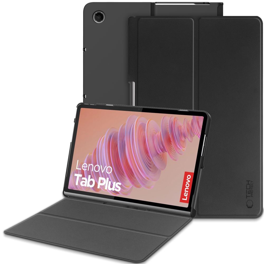 Tech-Protect SmartCase til Lenovo TAB PLUS - Sort