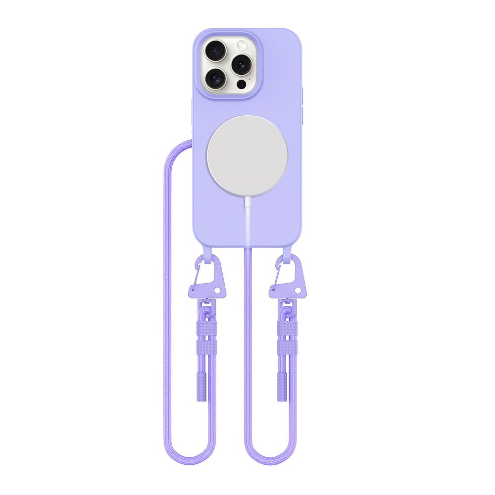 Tech-Protect MagNecklace MagSafe iPhone 14 Pro-etui - Lavendel