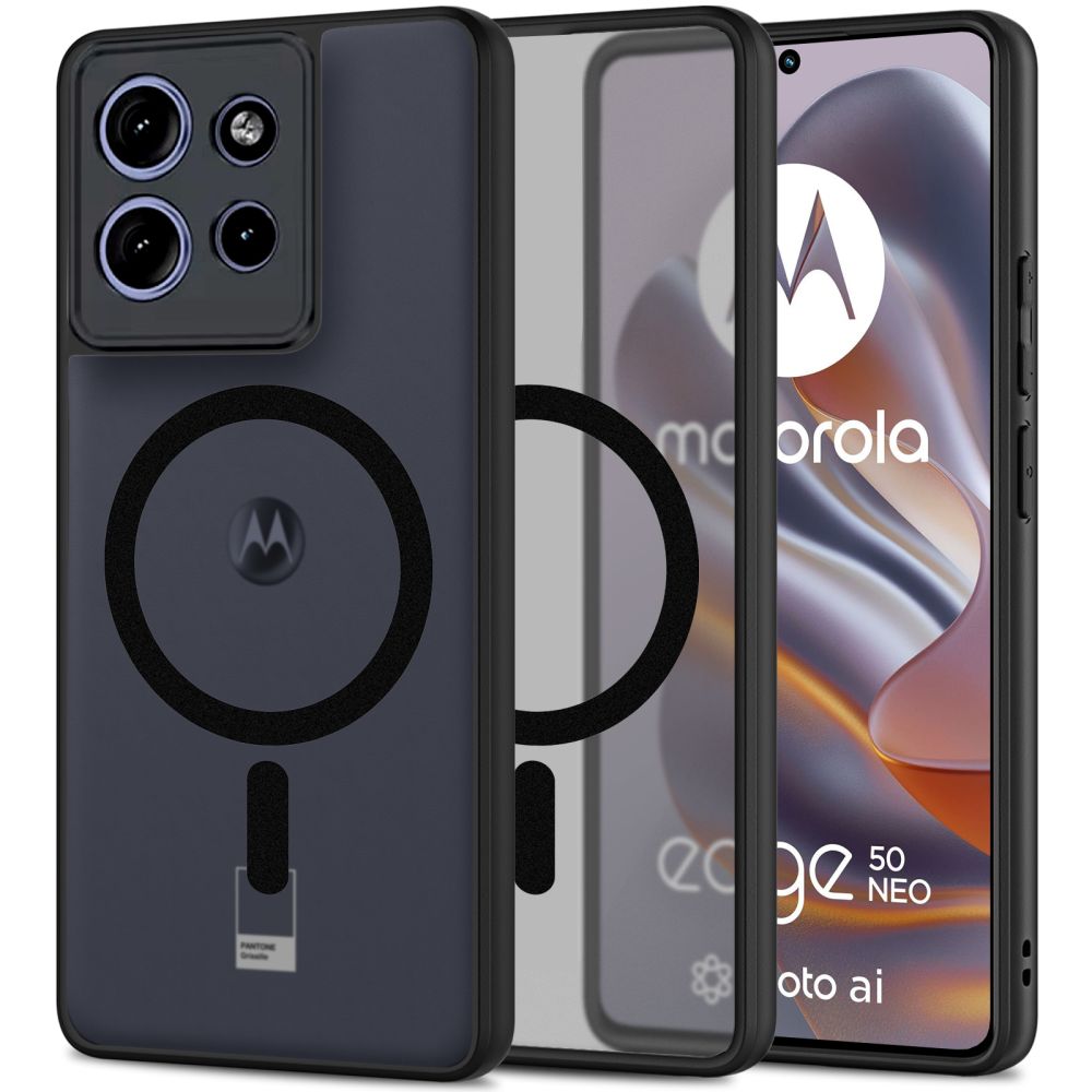 Tech-Protect MagMat MagSafe-etui til Motorola Edge 50 Neo - Sort