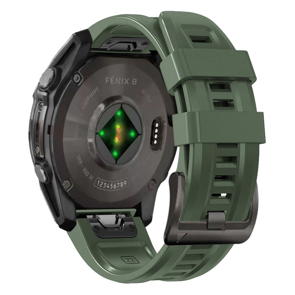 Tech-Protect Silikonerem til Garmin Fenix 5S / 5S PLUS / 6S / 6S Pro / 7S / 8 (43MM) - Grøn