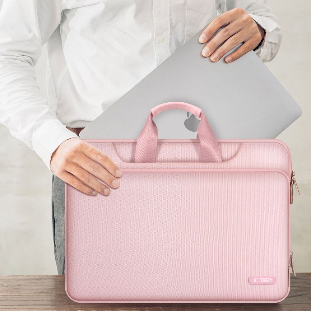 Tech-Protect Pocket 15-16 taske til bærbar computer - pink