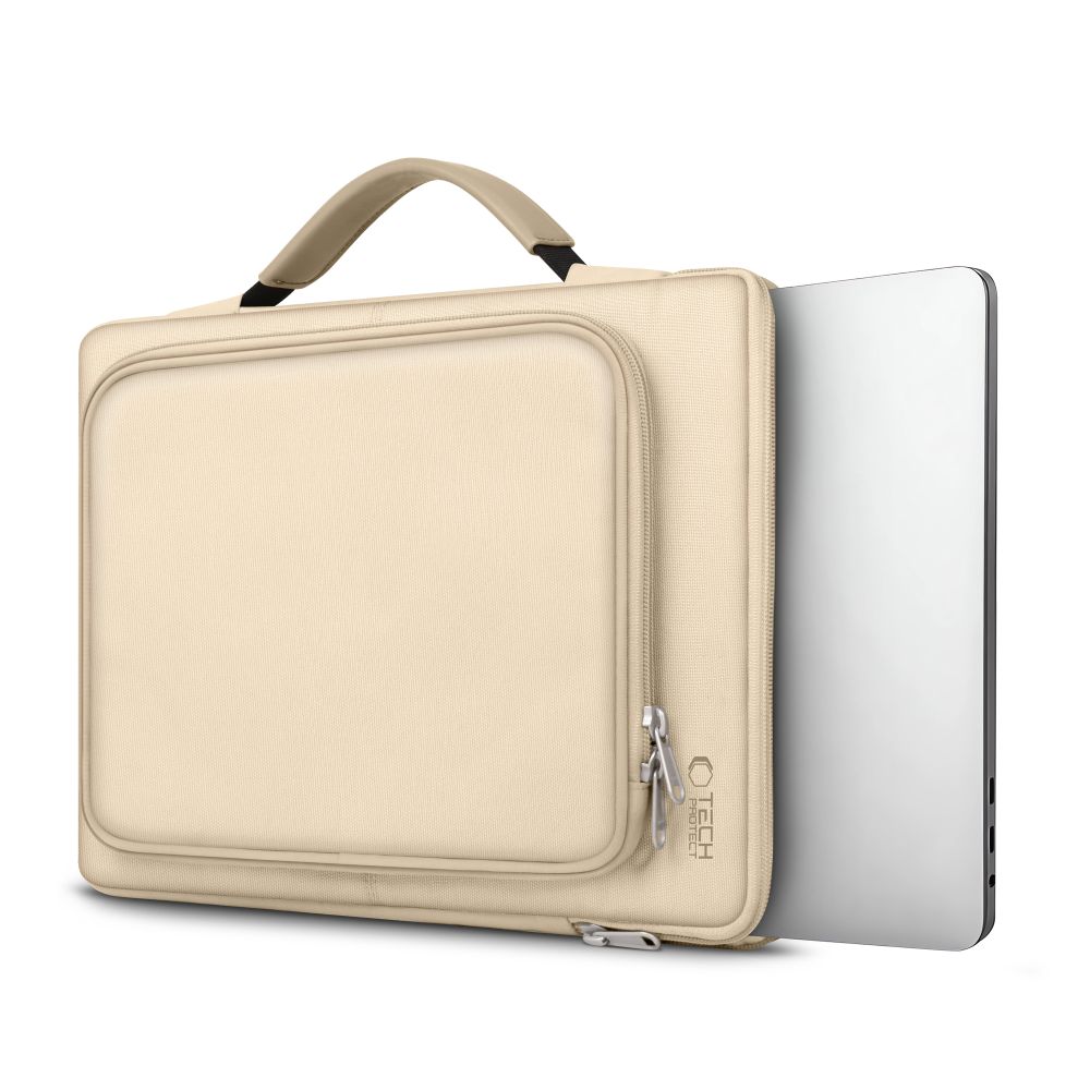 Tech-Protect Basic-taske til 13-14" bærbar computer - beige