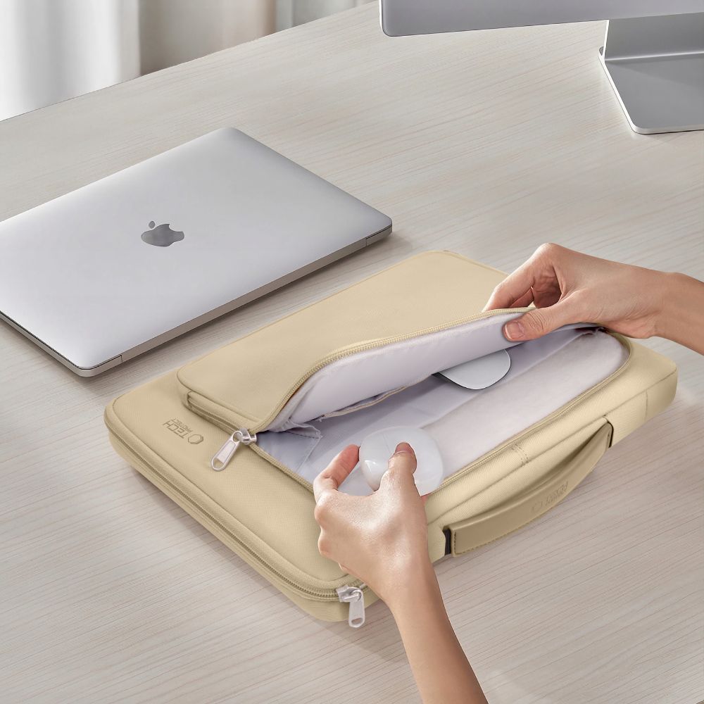 Tech-Protect Basic-taske til 13-14" bærbar computer - beige