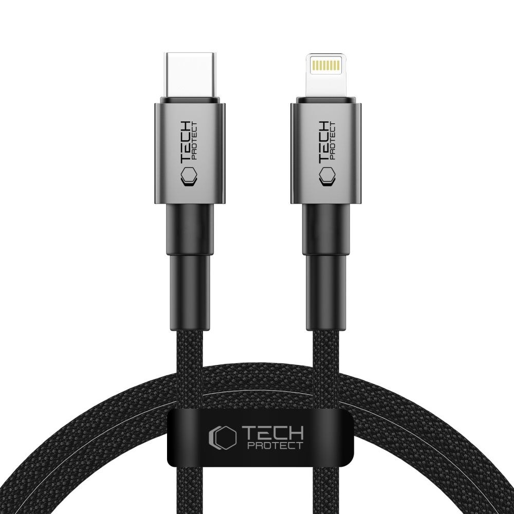 Tech-Protect UltraBoost DNA USB-C / Lightning PD27W/3A-kabel 100 cm - grå