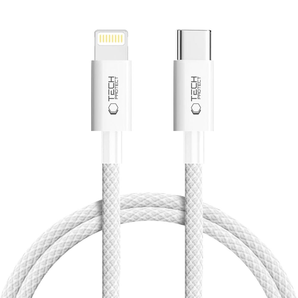 Tech-Protect UltraBoost USB-C / Lightning PD27W/3A-kabel 100 cm - grå