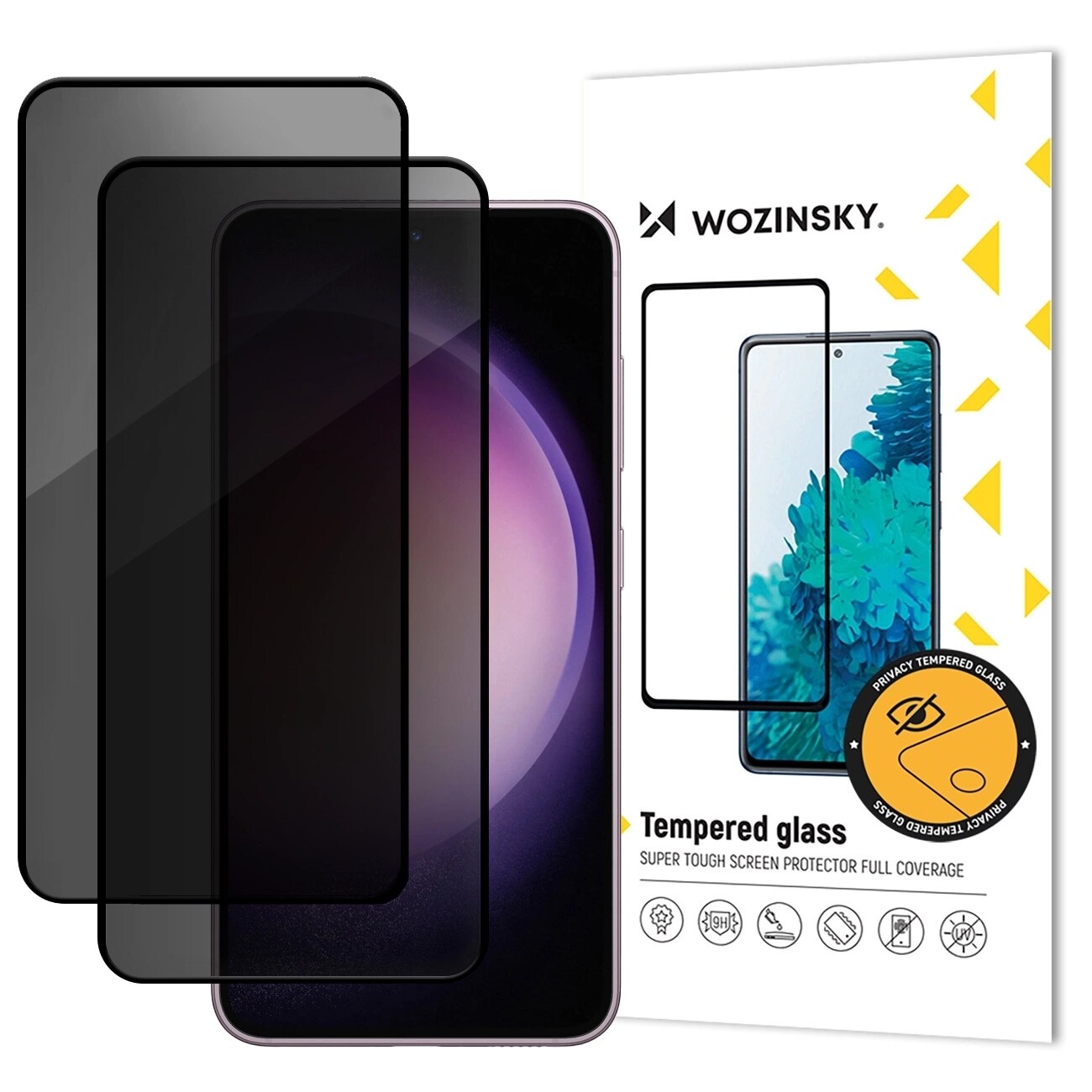 Wozinsky Privacy Glass hærdet glas til Xiaomi POCO M7, 2-pak