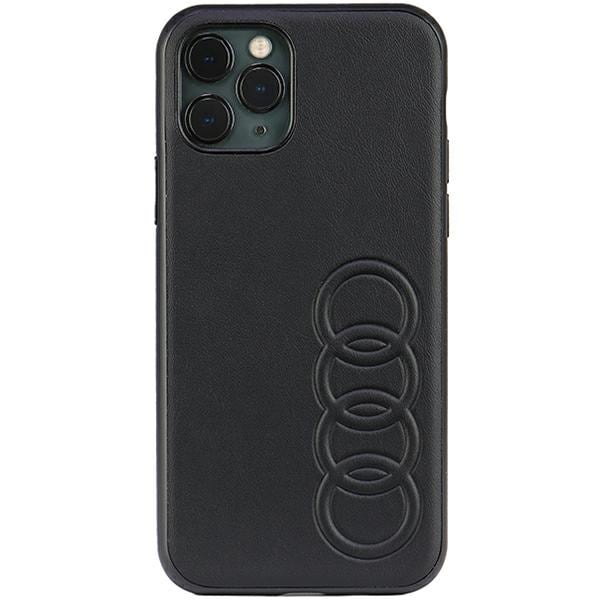 Audi syntetisk læder iPhone 11 Pro 5,8" sort/sort hardcase AU-TPUPPCIP11-TT/D1-BK