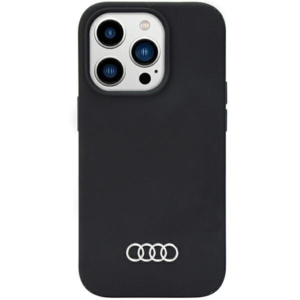 Audi silikoneetui iPhone 14 Pro Max 6.7" sort/sort hardcase AU-LSRIP14PM-Q3/D1-BK