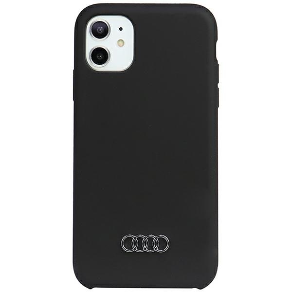 Audi silikoneetui iPhone 11 / Xr 6.1" sort/sort hardcase AU-LSRIP11-Q3/D1-BK