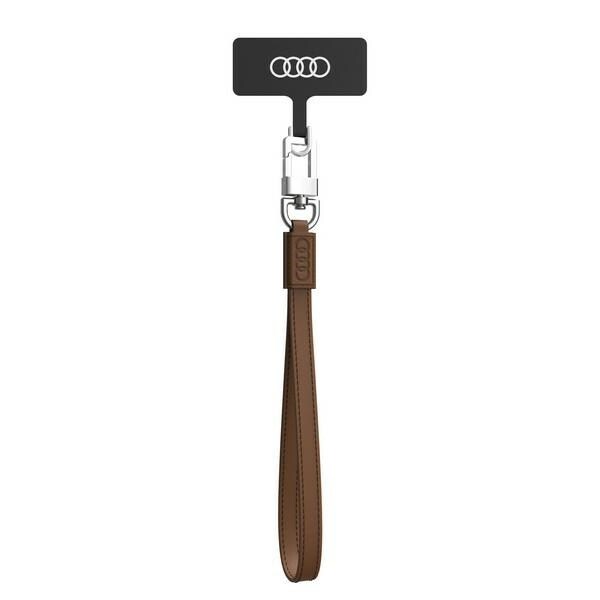 Audi Crossbody Leather Universal Lanyard 28cm x 10mm - Brun