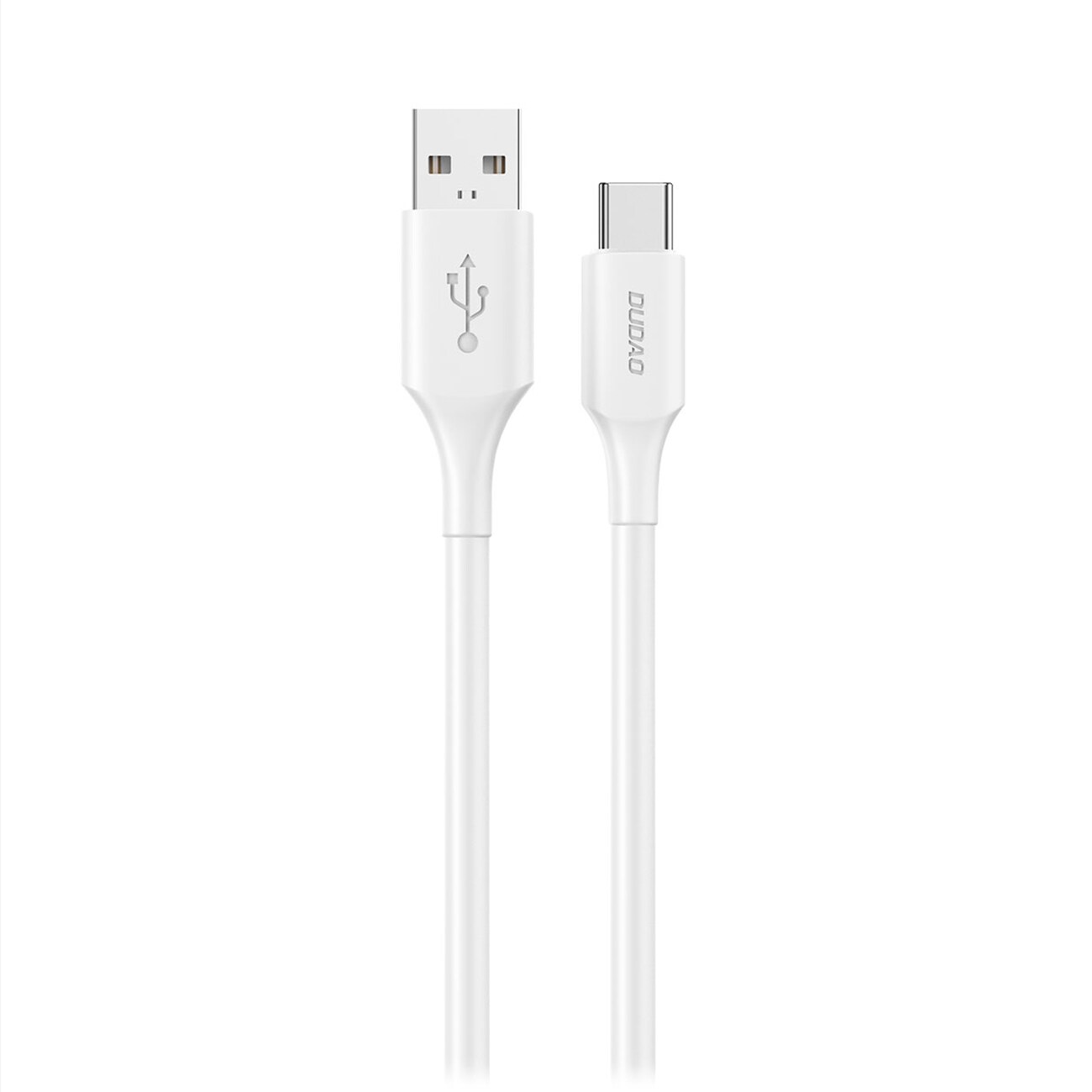 Dudao L2sT USB-A - USB-C 6A-kabel 1,2 m - Hvid