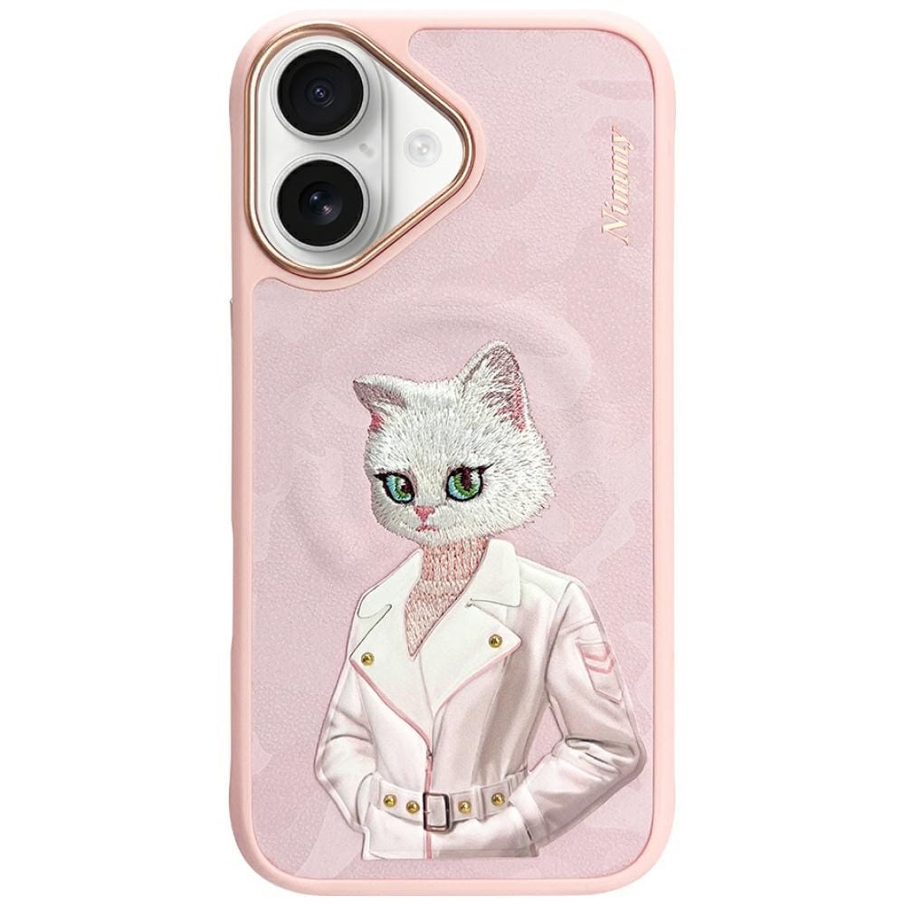 Nimmy Magnetic fashion cute pet MagSafe-etui til iPhone 16 - pink