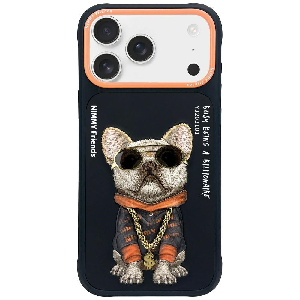Nimmy Glasses Cool Dog-etui til iPhone 17 Pro Max - Sort