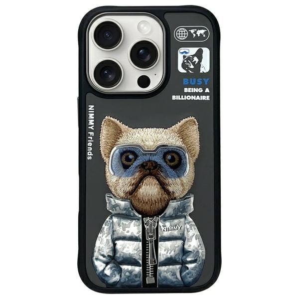 Nimmy Cool&Cute 2.0 Hundetaske til iPhone 16 Pro Max - Sort