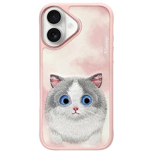 Nimmy Big Eyed Pet 2.0 kattetaske til iPhone 16 - Pink