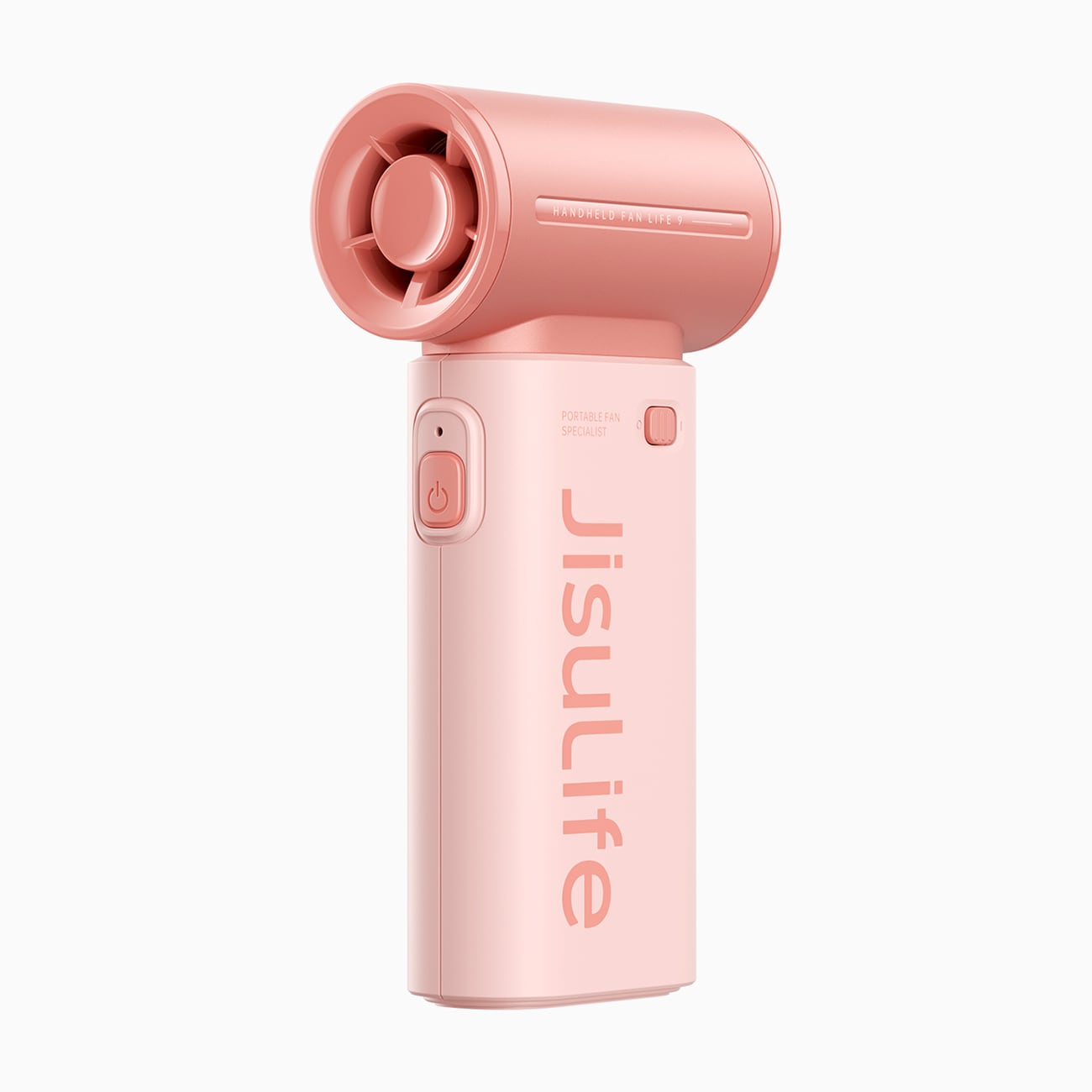 Jisulife håndholdt ventilator Life9 3600mAh bærbar mini blæser USB ventilator - pink