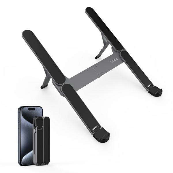 SODI foldbar kompakt mini laptop-stativ - grå