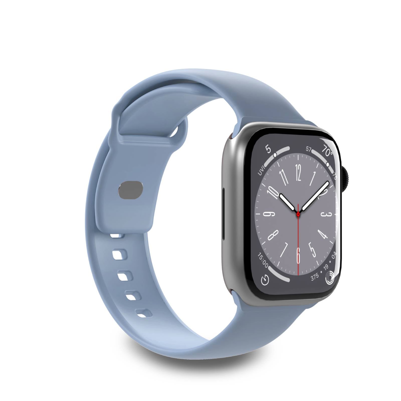Puro Icon Silikonerem til Apple Ur 38/40/41 mm - Lyseblå (2 stk.)