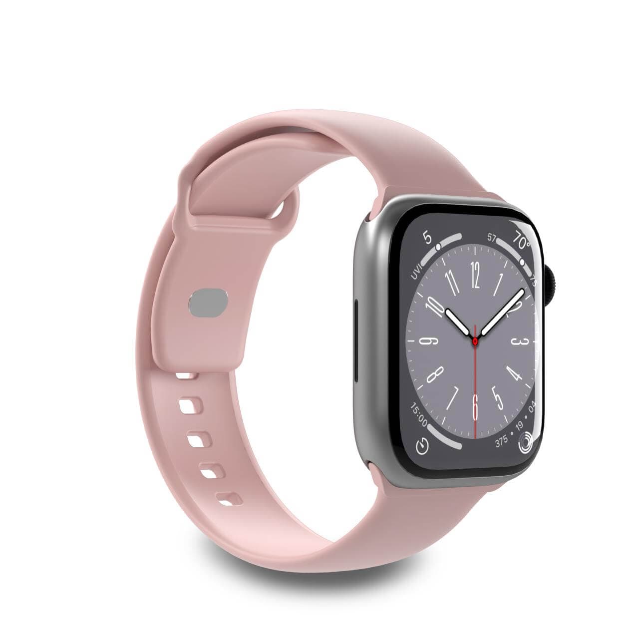 Puro Icon Silikonerem til Apple Ur 38/40/41 mm - Pink (2 stk.)