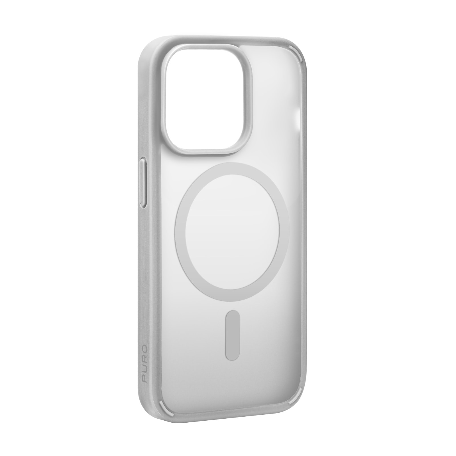 Puro Gradient MagSafe silikoneetui til iPhone 15 Pro - Sølv