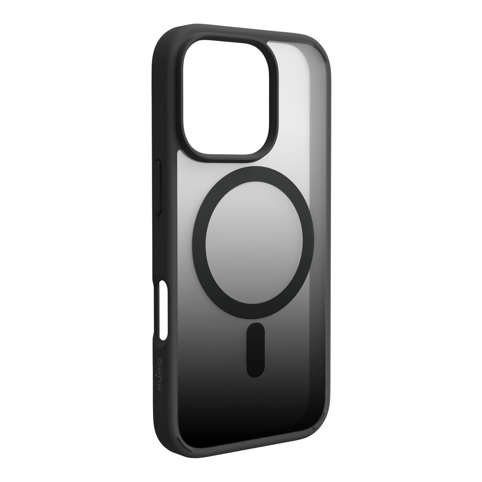 Puro Gradient MagSafe silikoneetui til iPhone 16 Pro Max - Sort