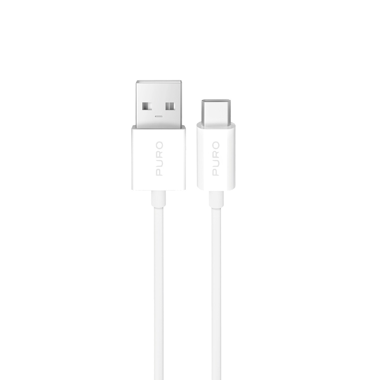 Puro 10W TPE USB-A - USB-C kabel 2m - Hvid