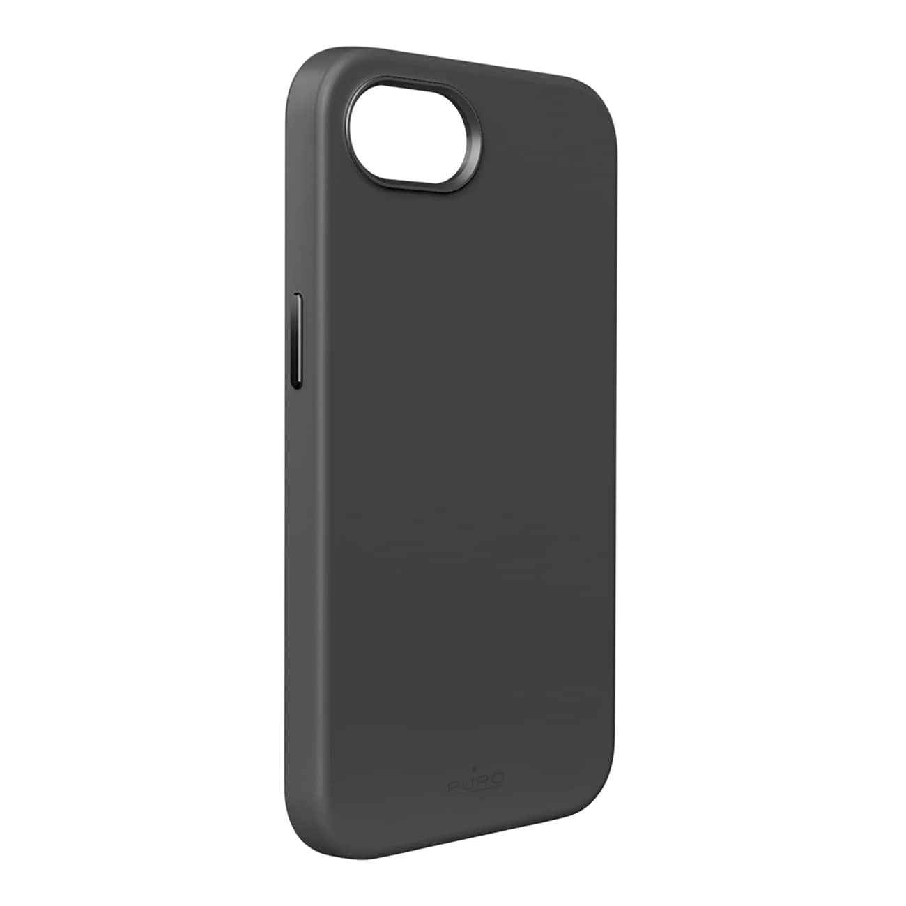 Puro Liquid Silicon Cover "ICON MAG PRO" med MagSafe, metalknapper, kameraring til iPhone 16E, sort