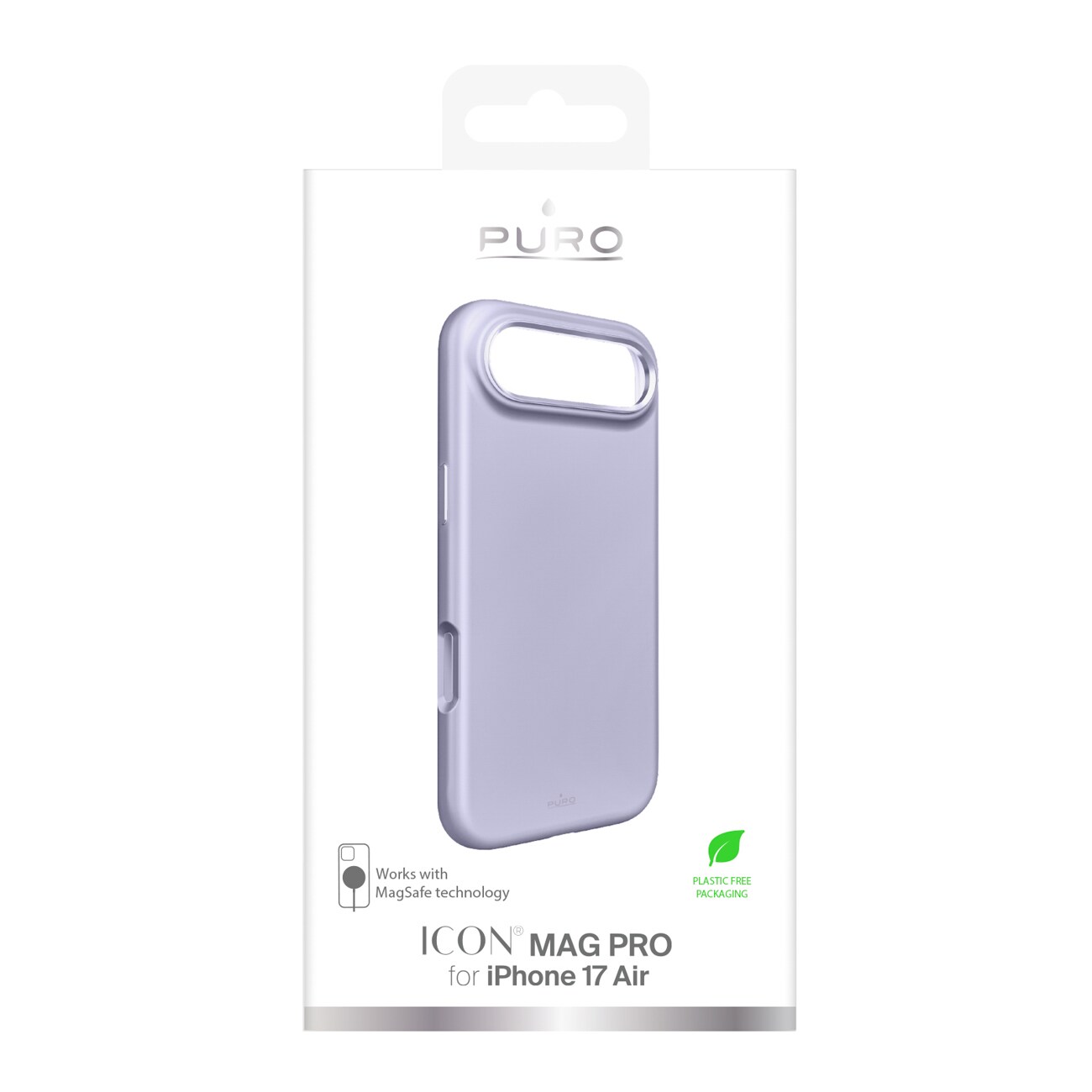 Pure Icon Mag Pro silikoneetui til iPhone 17 Air, MagSafe, med kamerabeskyttelse - Pink