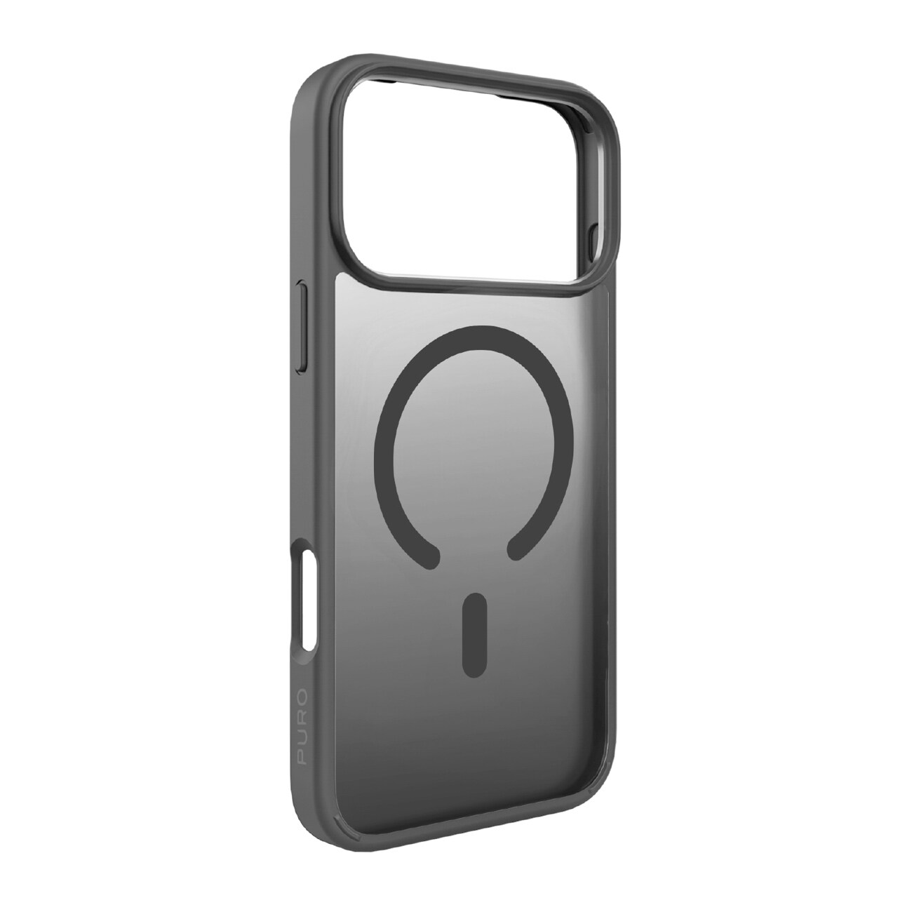 Puro Gradient TPU MagSafe-kompatibelt etui til iPhone 17 Pro Max - grå