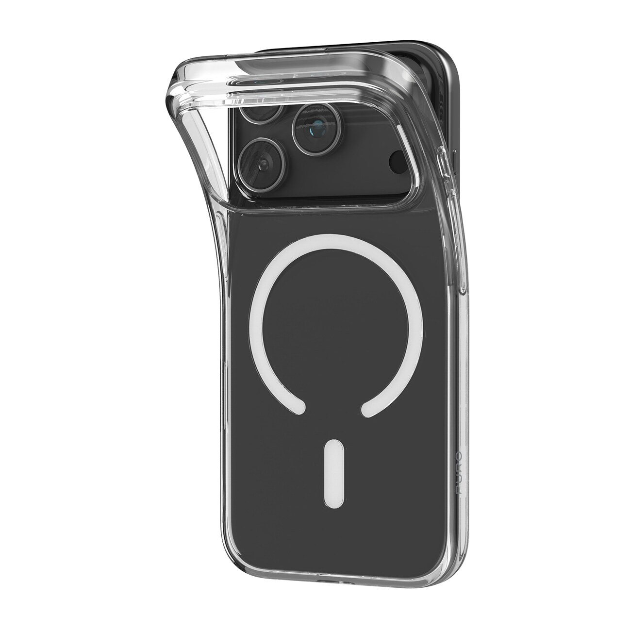 Puro 0.3 MAG Ultra-Slim TPU Etui Kompatibel med MagSafe til iPhone 17 Pro Max - Transparent