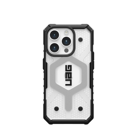 UAG Pathfinder MagSafe-etui til iPhone 15 Pro - gennemsigtig