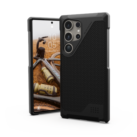 UAG Metropolis LT Magnet etui til Samsung Galaxy S24 Ultra med magnetisk modul - sort kevlar