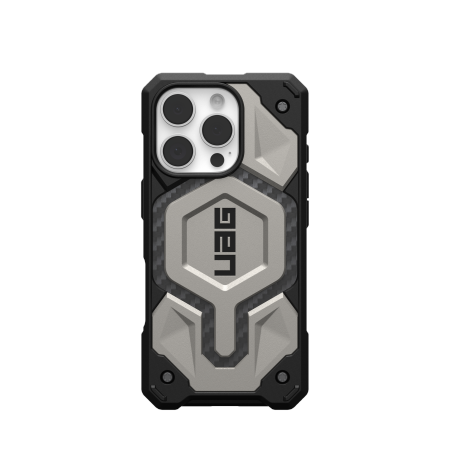 UAG Monarch Pro-etui med MagSafe til iPhone 16 Pro - Titanium