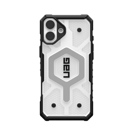 UAG Pathfinder Clear Magsafe iPhone 16 Plus-etui - hvid
