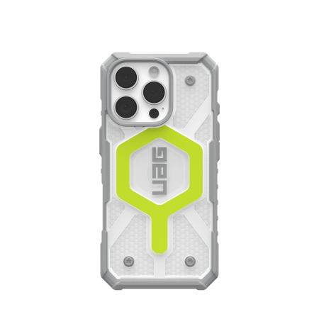 UAG Pathfinder Clear Magsafe iPhone 16 Pro-etui kompatibelt med MagSafe - grøn