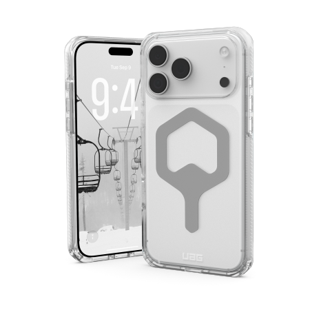 UAG Plyo MagSafe-etui til iPhone 17 Pro Max - Klar sølv