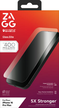 ZAGG InvisibleShield Glass Elite til iPhone 16 Pro Max