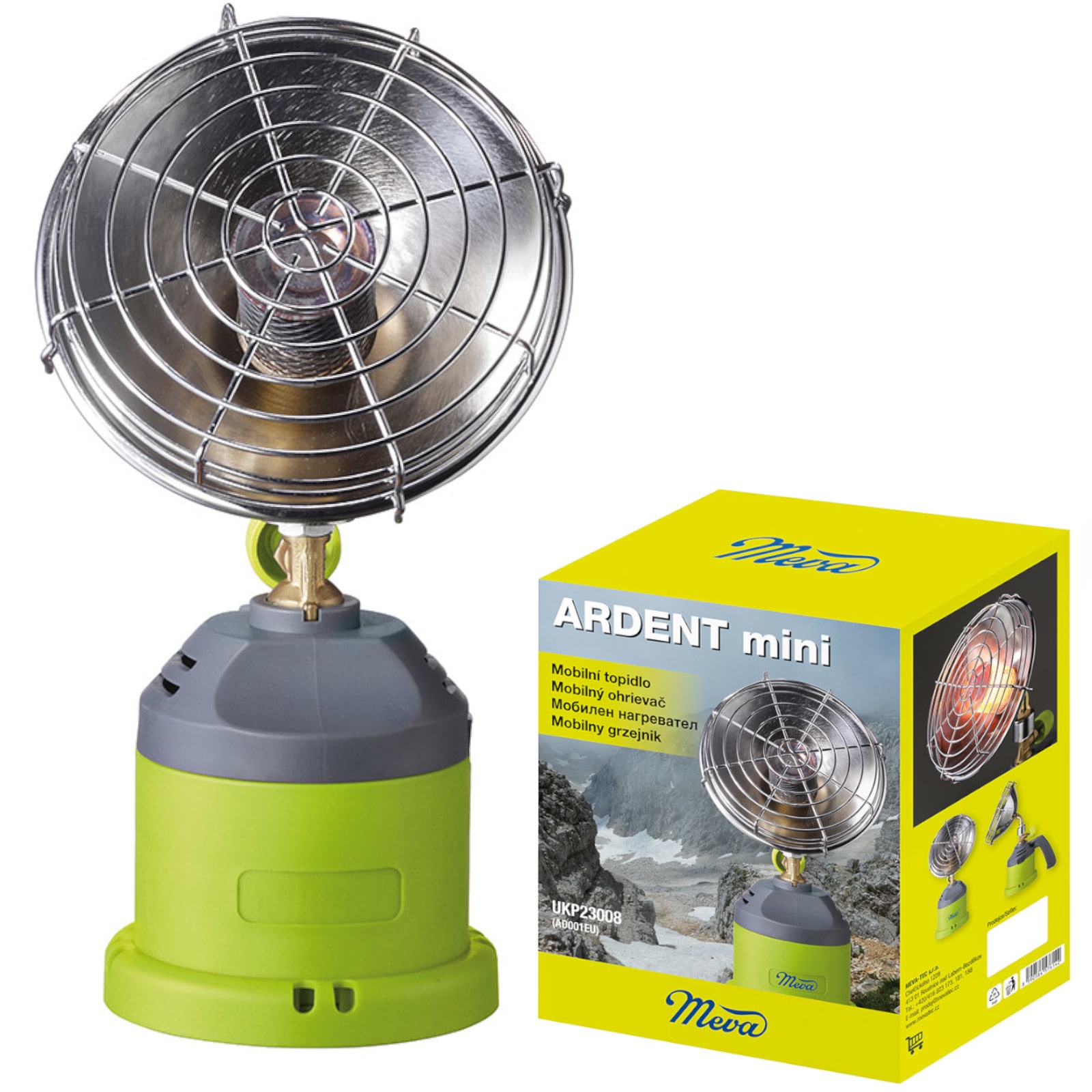 ARDENT MINI solvarmer til gaspatron 1kW