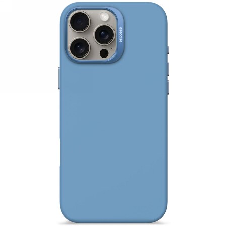 Decoded AntiMicrobial Silicone Backcover Case med MagSafe til iPhone 16 Pro Max - Blå