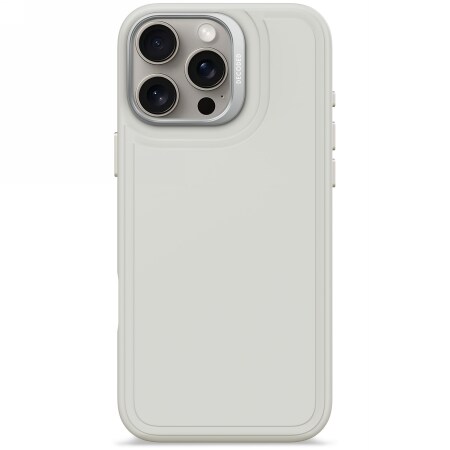 Decoded AntiMicrobial Silicone Stacks Backcover Case med MagSafe til iPhone 16 Pro Max - Grå