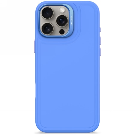 Decoded AntiMicrobial Silicone Stacks Backcover-etui med MagSafe til iPhone 16 Pro Max - Blå