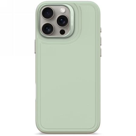 Decoded AntiMicrobial Silicone Stacks Backcover-etui med MagSafe til iPhone 16 Pro Max - Grøn