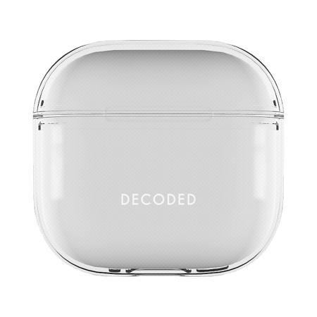Decoded Aircase i silikone til AirPods 4 - gennemsigtig