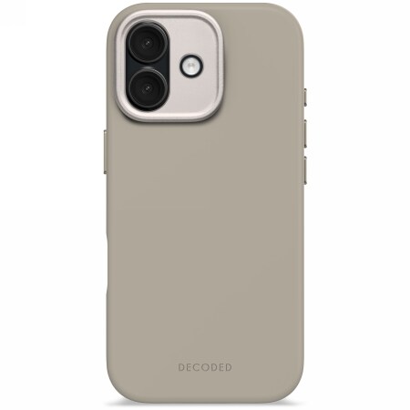 Decoded AntiMicrobial Silicone Backcover MagSafe Case til iPhone 17 - Beige