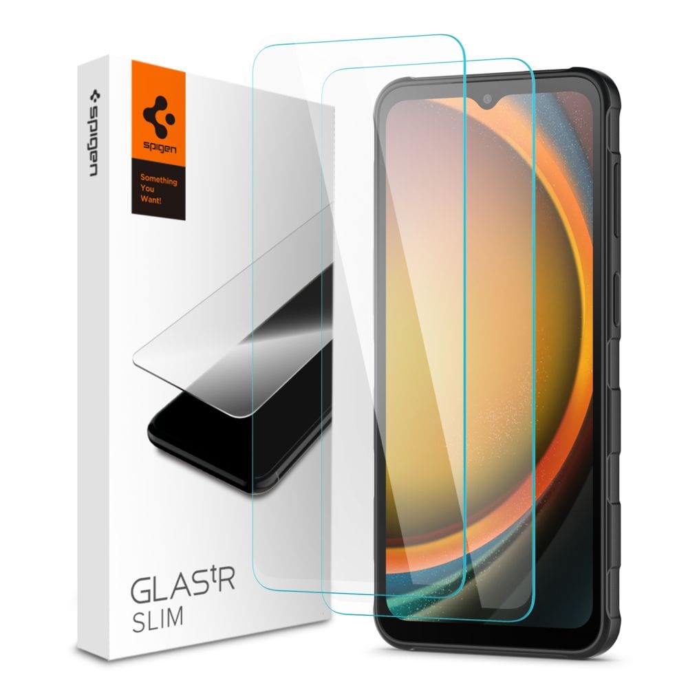 Spigen Glas.tR Slim 2-pack hærdet glas til Samsung Galaxy Xcover 7 / 7 Pro - Transparent