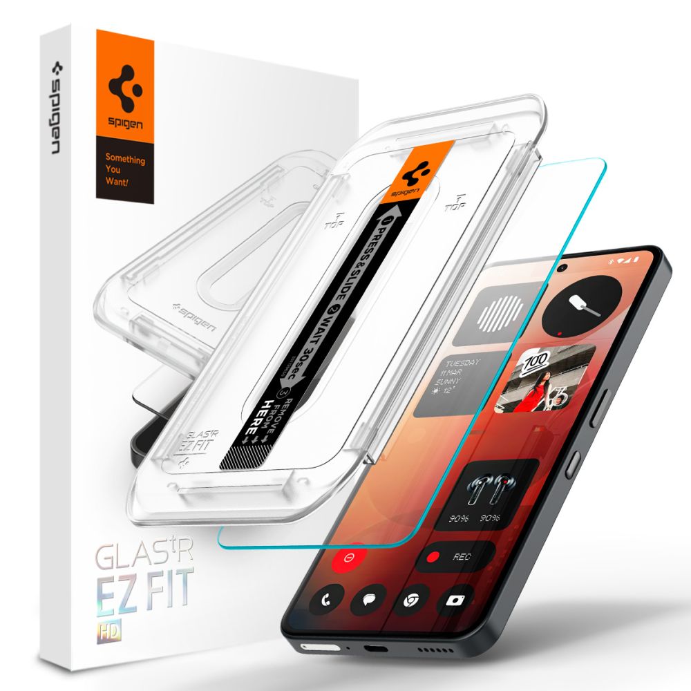 Spigen Glas.tR EZ Fit hærdet glas til Nothing Phone 3A / 3A Pro - Transparent