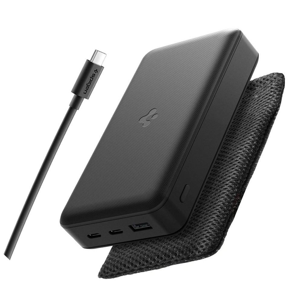 Spigen EA3030 30000mAh 30W Power Bank - Sort