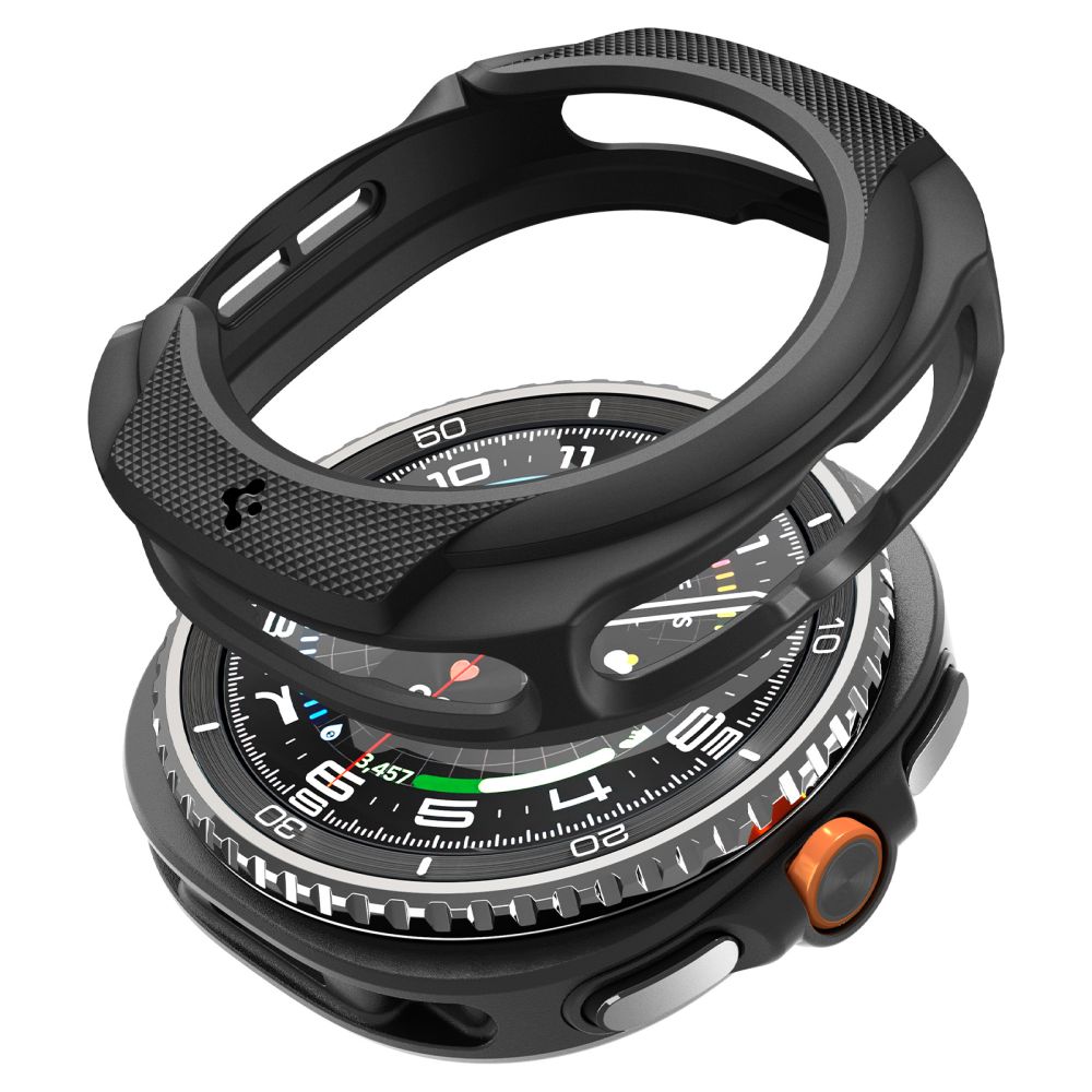 Spigen Liquid Air-etui til Samsung Galaxy Watch 8 Classic 46mm - Sort